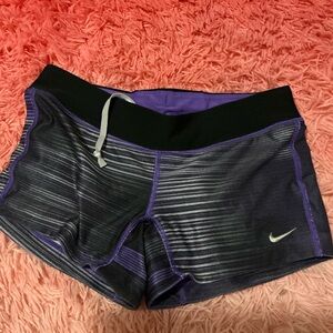 Nike Purple and Gray Dri-FIT Shorts
